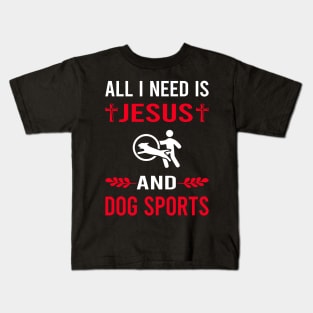 I Need Jesus And Dog Sport Kids T-Shirt